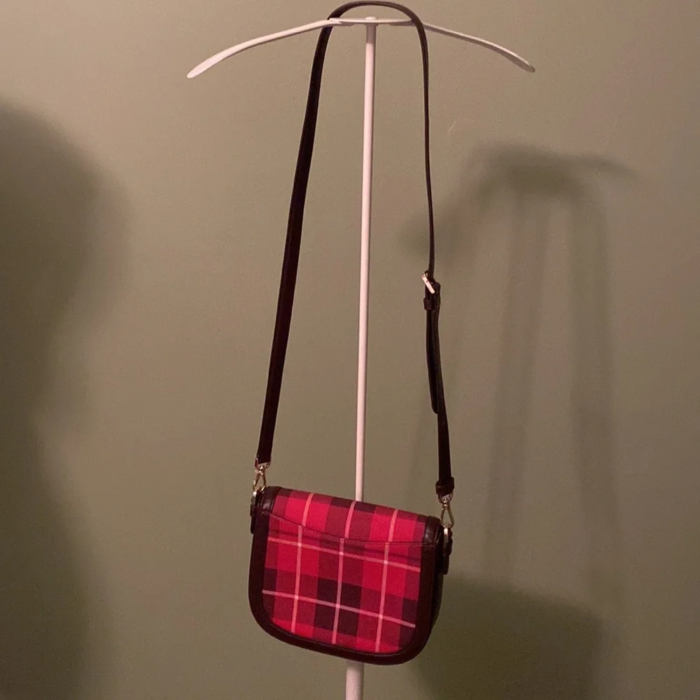 NWOT Kate Spade Leila Plaid Crossbody & CC Wallet - Picture 2 of 14